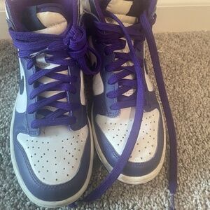 White and purple Jordan 1